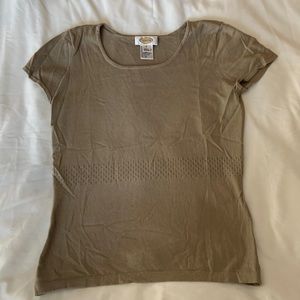 Talbots sweater size small tanish color